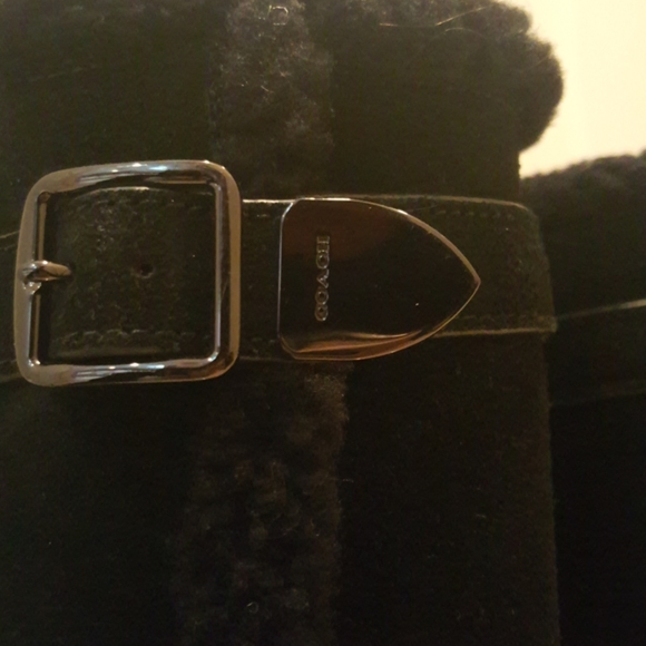 EUC Coach Belmont black suede boots - Picture 3 of 9